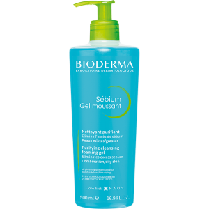 ژل شستشوی پوست چرب و مختلط بایودرما 500میل  Bioderma Sebium Gel Moussant 500ml