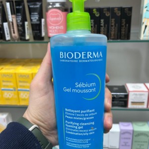 ژل شستشوی پوست چرب و مختلط بایودرما 500میل  Bioderma Sebium Gel Moussant 500ml