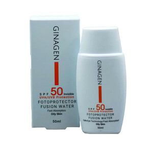 کرم ضد آفتاب بدون رنگ ژیناژن SPF50 مدل Invisible