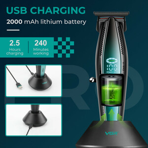 ماشین اصلاح موی سر و صورت وی جی ار مدل V-992 اصلی