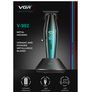 ماشین اصلاح موی سر و صورت وی جی ار مدل V-992 اصلی