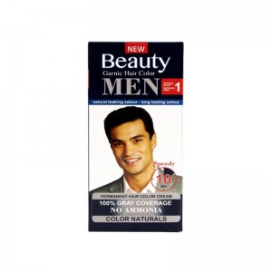 کیت رنگ مو مردانه بیوتی گارنیک رنگ مشکی طبیعی – Beauty Garnic