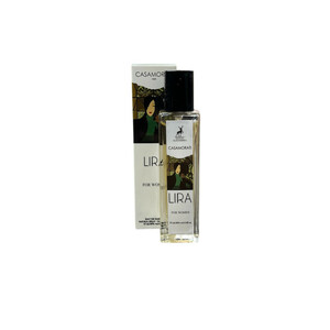 عطر جیبی زنانه الحمبرا مدل کازاموراتی لیرا با رایحه گرم و شیرین حجم ۳۵ میلی لیتر