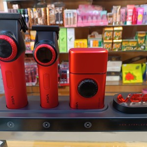 ست سشوار و ماشین اصلاح موی سر و صورت شارژی وی جی آر مدل Stepless pro مجموعه ۴ عددی