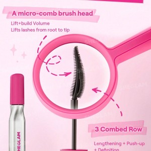 ریمل حجم دهنده و جدا کننده صورتی شیگلم SHEGLAM