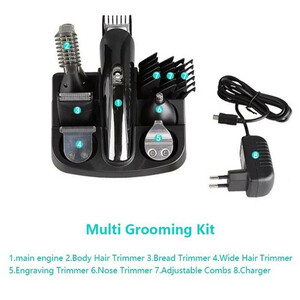 ست ماشین اصلاح موی صورت و بدن شارژی کیمی مدل Grooming&amp;nbsp; 11in1