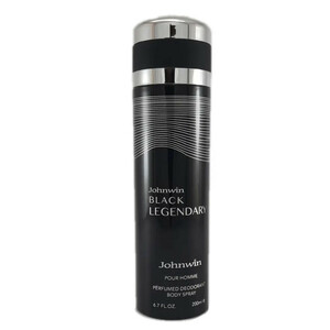 اسپری بدن مردانه جانوین مدل BLACK LEGENDARY حجم 200 میلی لیتر