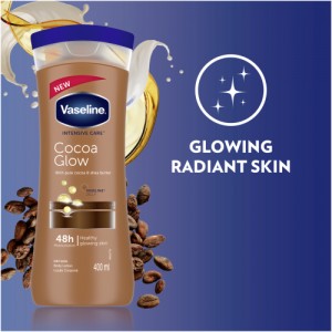 لوسیون بدن وازلین شکلاتی مدل Cocoa Glow حاوی عصاره کاکائو و شی باتر
