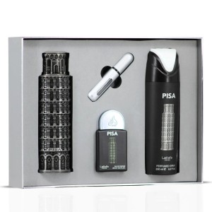 ست هدیه عطر سه‌تکه پیزا  از برند لطافه Pisa 3-Piece Perfume Gift Set by Lattafa Pride