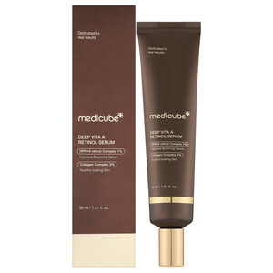 سرم ضد چروک رتینول مدی کیوب Deep Vita A حجم 30 میلی لیتر