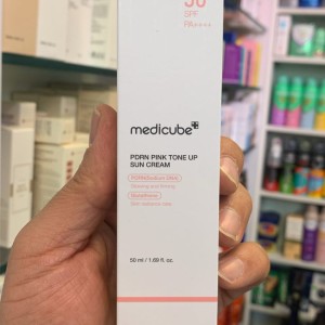 کرم ضد آفتاب تون‌آپ صورتی PDRN مدی کیوب PDRN Pink Tone Up Sun Cream (50ml)