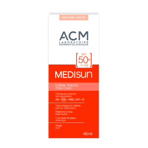 کرم ضدآفتاب رنگی ACM Medisun SPF50+ (۴۰ میلی‌لیتر) ACM Medisun Tinted Cream SPF50+ (Light Tint) 40ml