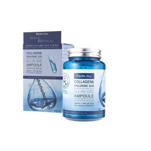 آمپول کلاژن و هیالورونیک اسید آل این وان فارم استی  - FarmStay Collagen & Hyaluronic Acid All in One Ampoule