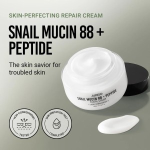 کرم صورت حلزون و پپتاید جومیسو - Jumiso Snail Mucin 88 + Peptide Facial Cream