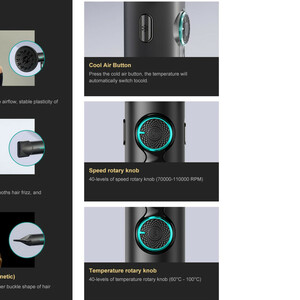 سشوار حرفه‌ای وی جی ار مدل v-401