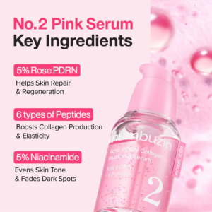 سرم پی دی آر ان کلاژن حجم دهنده و جوانساز نامبوزین شماره ۲ - Numbuzin No. 2 Rose PDRN Collagen Plumping Serum 30ml