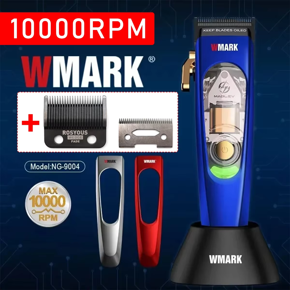 ماشین اصلاح حرفه‌ای بی‌سیم WMARK NG-9004