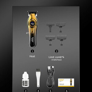 ماشین اصلاح حرفه‌ای موی سر و صورت Kemei KM-1677