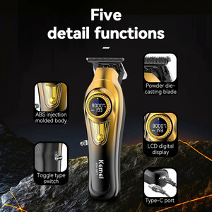 ماشین اصلاح حرفه‌ای موی سر و صورت Kemei KM-1677