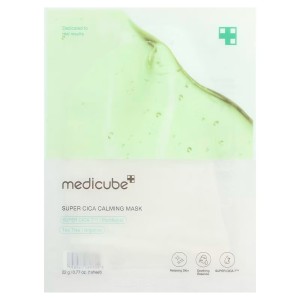 ماسک تسکین دهنده سوپر سیکا مدی کیوب - Medicube, Super Cica Calming Beauty Mask, 1 Sheet, 0.77 oz (22 g)