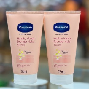 کرم دست و ناخن تیوپی حاوی کراتین وازلین - Vaseline Healthy Hands Stronger Nails Whit Keratin