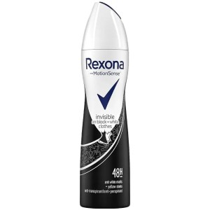 اسپری ضد تعریق زنانه رکسونا مدل اینویزیبل بلک اند وایت – Rexona Deodorant Invisible Black&White 150ml