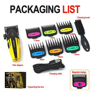 ماشین اصلاح موی سر و صورت شارژی وی جی ار مدل VGR V-285