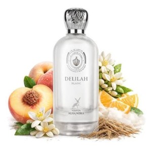 عطر دلیلاه بلانک الحمبرا (مارلی والایا) Maison Alhambra Delilah Blanc | رایحه گلی-میوه‌ای شیک با حس لطافت، تمیزی و جذابیت روزانه