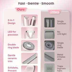 شیور بیکینی برقی دو سر Smooth Moves شیگلم ؛ اصلاحی نرم، سریع و بی‌دردسر برای نواحی حساس