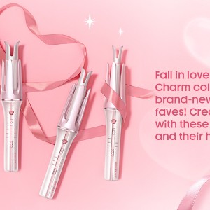 اتو مو و فرکننده شیگلم  25 میلی‌متری؛ انتخابی صورتی برای فرهای سریع و براق (SHEGLAM HAIR Cupid’s Charm Auto Curler (25mm