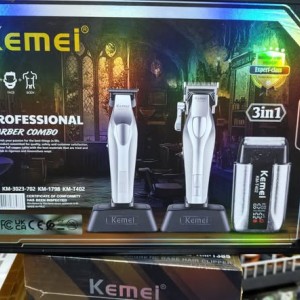ست اصلاح حرفه‌ای کیمی KM-S3 Pro؛ راهکار کامل اصلاح مو، ریش و صورت در یک پک 3 کاره