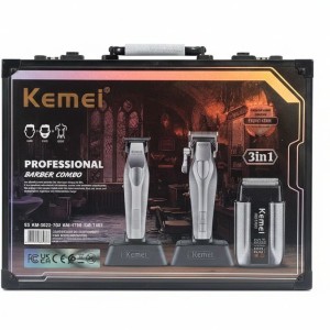 ست اصلاح حرفه‌ای کیمی KM-S3 Pro؛ راهکار کامل اصلاح مو، ریش و صورت در یک پک 3 کاره