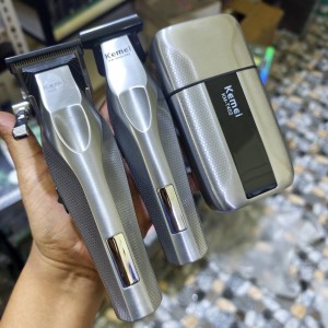 ست اصلاح حرفه‌ای کیمی KM-S3 Pro؛ راهکار کامل اصلاح مو، ریش و صورت در یک پک 3 کاره