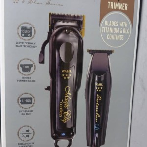ماشین اصلاح وال کوردلس باربر کومبو  Wahl Cordless Barber Combo: جادوی کلیپ و دی‌تیِلر در یک پک حرفه‌ای