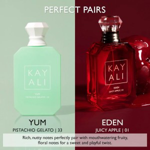 عطر کایالی یام پیستاچیو جلاتو 33 | Kayali Yum Pistachio Gelato EDP Intense ؛ عطر لوکس بستنی پسته‌ای با ماندگاری گرم و شیرین