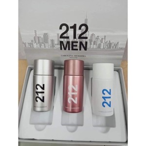 CAROLINA HERRERA 212 MEN 3 IN 1 PERFUME GIFT SET 30ML FOR MEN