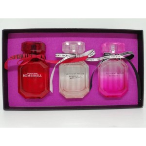 گیفت ست زنانه Victoria secret Bombshell New York Perfume & Body Mist & Lotion 3in1 Gift Set For Woman