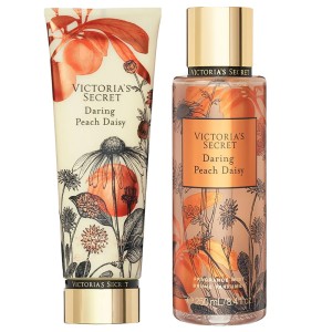 ست بادی اسپلش و بادی لوشن دیرینگ پیچ دیسی ویکتوریا سکرت اورجینال - Set Victoria's Secret Body Splash & Body Lotion Daring Peach daisy