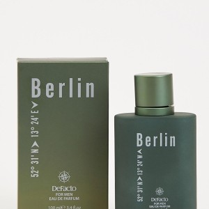 عطر مردانه برلین دیفیکتو سبز یشمی - Berlin Defacto  حجم 100 میلی لیتر