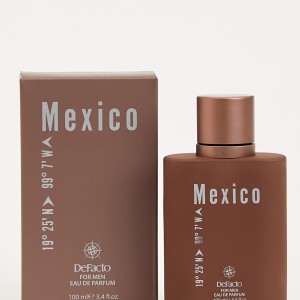 عطر مردانه دیفکتو مکزیکو قهوه ای- Defacto Mexico حجم 100 میلی لیتر