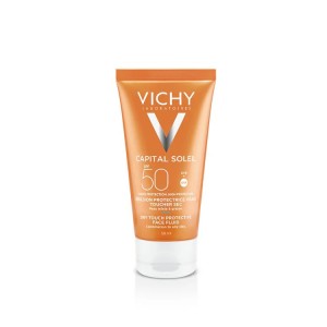 کرم ضد آفتاب کاپیتال سولیل پوست نرمال و خشک ویشی - VICHY CAPITAL SOLEIL SPF 50 Velvety cream skin perfecting action