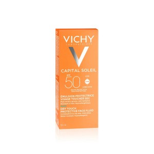 کرم ضد آفتاب کاپیتال سولیل پوست نرمال و خشک ویشی - VICHY CAPITAL SOLEIL SPF 50 Velvety cream skin perfecting action