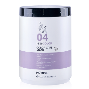 ماسک موی نگهدارنده رنگ پيورينگ 04 مخصوص موهای رنگ شده 1 لیتر - Puring 04 Keepcolor Color Care Mask specific for coloured hair 1L