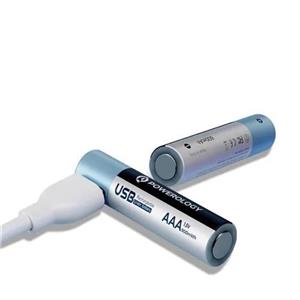 پک 4 تایی باتری نیم قلمی شارژی پاورولوژی Powerology AAA Rechargeable Battery
