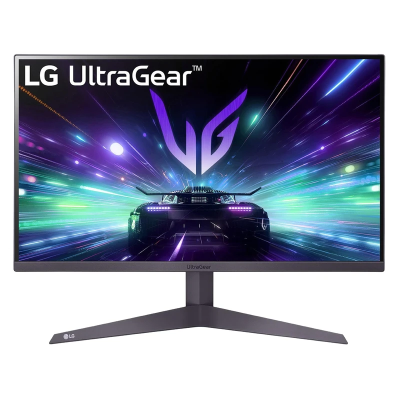 مانیتور گیمینگ 27 اینچ ال جی مدل 27GS50F-B، رزولوشن Full HD، نرخ بروزرسانی 180 هرتز، پنل VA، دارای درگاه ارتباطی DisplayPort 1.4 و HDMI 2.1، قابلیت HDR10، حالت گیمینگ G-SYNC