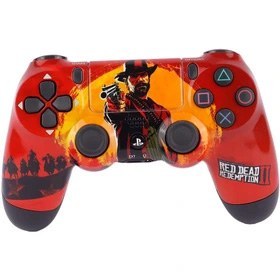 دسته بازی ps4 های کپی طرح رد دد reddead 2 (برد_باطری اورجینال)