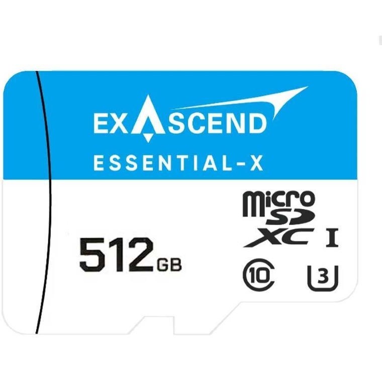 رم میکرو اگزاسند Essential-X ظرفیت ۵۱۲ گیگابایت UHS-I U3 کلاس ۱۰