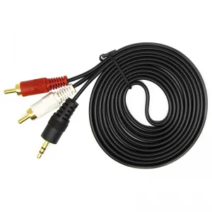 کابل تبدیل جک 3.5 میلی متری به دو RCA طول 1.5 متر