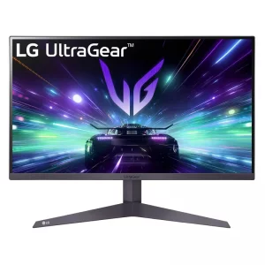 مانیتور گیمینگ 27 اینچ ال جی مدل 27GS50F-B، رزولوشن Full HD، نرخ بروزرسانی 180 هرتز، پنل VA، دارای درگاه ارتباطی DisplayPort 1.4 و HDMI 2.1، قابلیت HDR10، حالت گیمینگ G-SYNC
