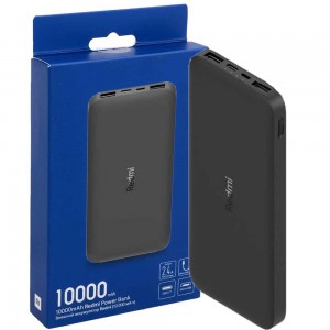 پاوربانک شیائومی مدل Redmi ظرفیت 10000 میلی آمپر ساعت به همراه کابل تبدیل microUSB